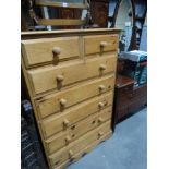 A Modern Pine Chest Of Two Short & Five Long Drawers