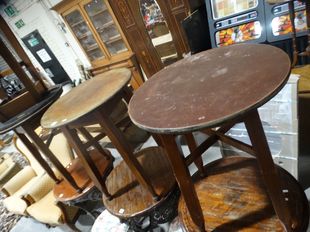 Four Matching Circular Topped Mid Century Bar Tables By Gaskell & Chambers Of Liverpool