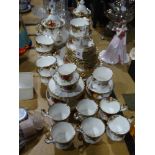 A Large Quantity Of Royal Albert "Old Country Roses" Pattern Teaware