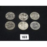 Six Commemorative Crown Coins