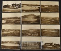Collection of early Royal St George’s Open Golf Championship venue postcards from the very early