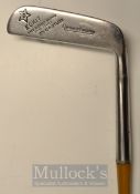 ‘Eskit’ by Gibson of Kinghorn goose neck Blade Putter with chamfered leading edge, stamped X to