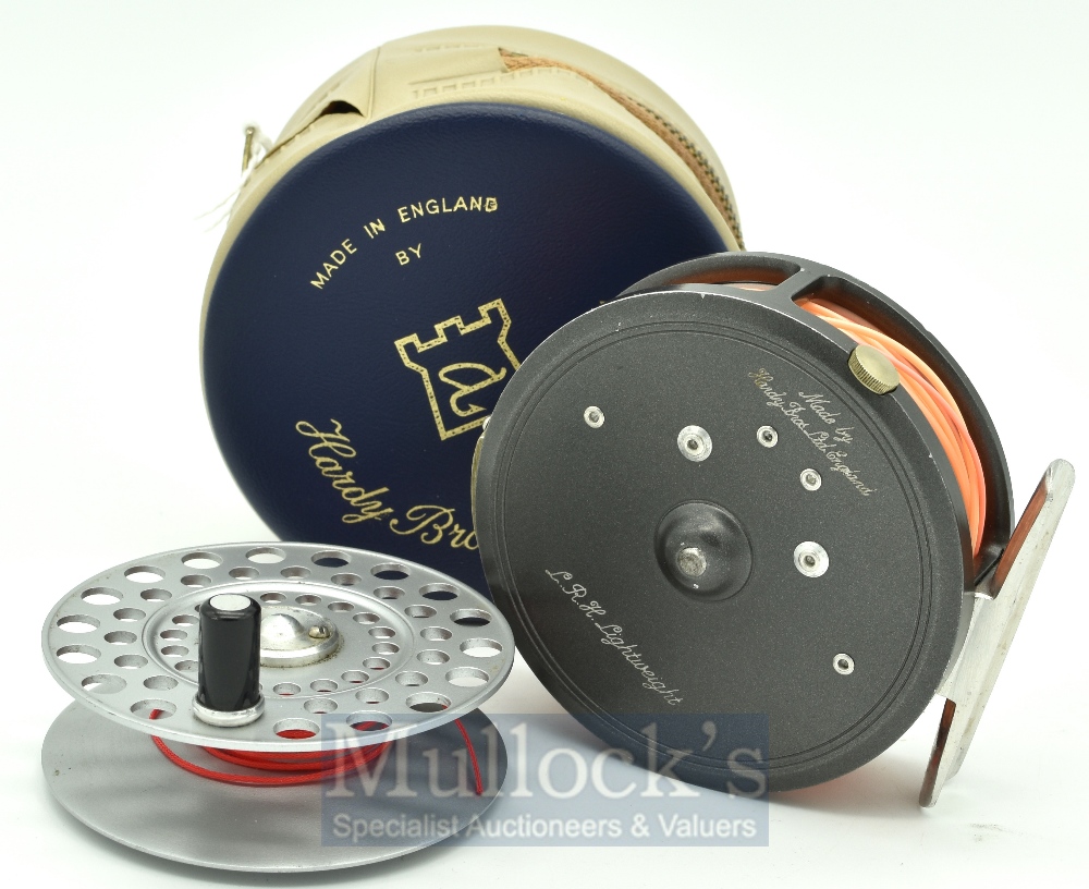 Good Hardy The L.R.H Lightweight 3 1/8” alloy fly reel and spare spool – smooth alloy foot - - Image 2 of 2