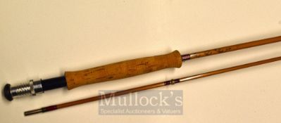 Hardy Rod: Fine Hardy “The Perfection” 9ft 2pc palakona fly rod - line wt 5# - fitted with alloy