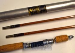 Hardy Rod: Good Hardy H.J.S palakona spinning rod c/w two tops – one marked “Light” and one