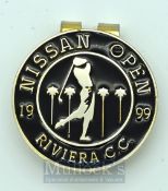 1999 Nissan International Golf Tournament enamel money clip –made for the players – played at the