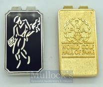 2x U.S Golfing Anniversary Money Clips – to incl World Golf Hall of Fame St Augustine 10th