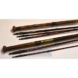 Army and Navy Greenheart Rods (2): Army and Navy Victoria London 14ft 6in 3pc fly rod ser. no