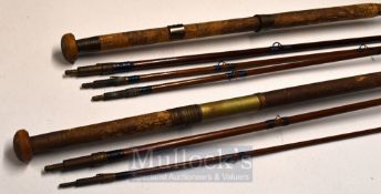 Army and Navy Greenheart Rods (2): Army and Navy Victoria London 14ft 6in 3pc fly rod ser. no