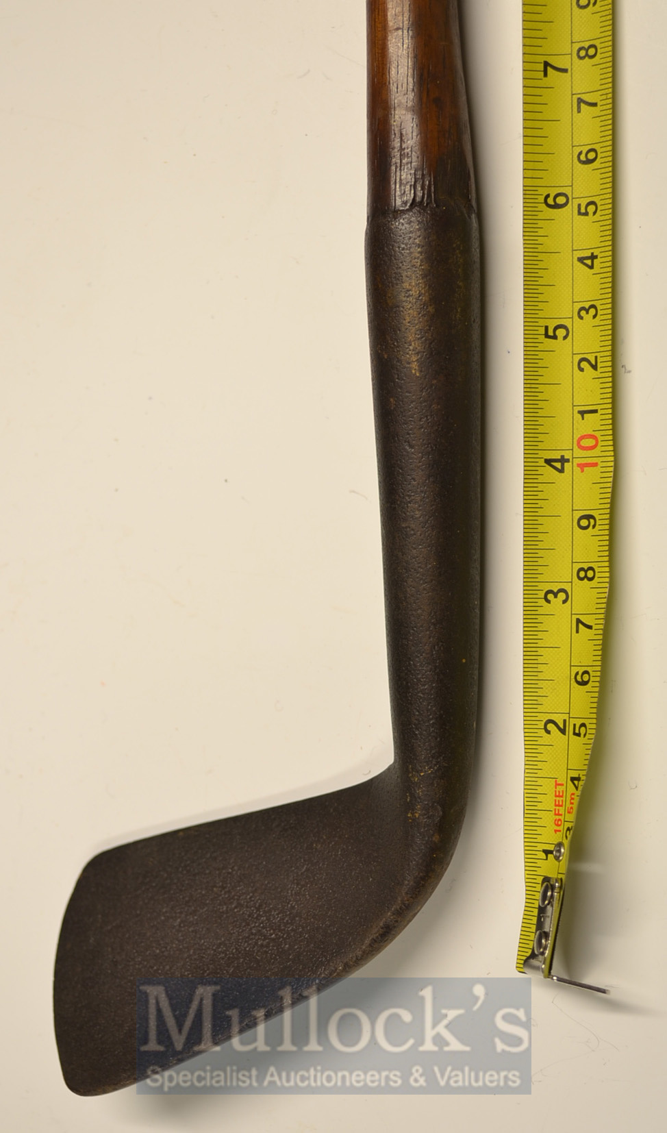 Early Heavy Blacksmiths Made Concave Deep Faced Iron having oversize dimensions, measuring 5.5” - Image 2 of 3