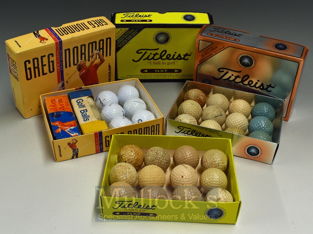 Assorted Selection of Golf Balls to include Blue Spot, Golden Arm (boxed), plus Penfold Patent,