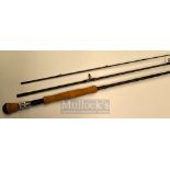 G Loomis Slate Custom Blank, 9’ 3 piece graphite salmon fly rod, F10810 7”cork handle with wood