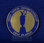 2011 Official Open Golf Championship Players Enamel Badge: 140th Open played at Royal St George’s GC