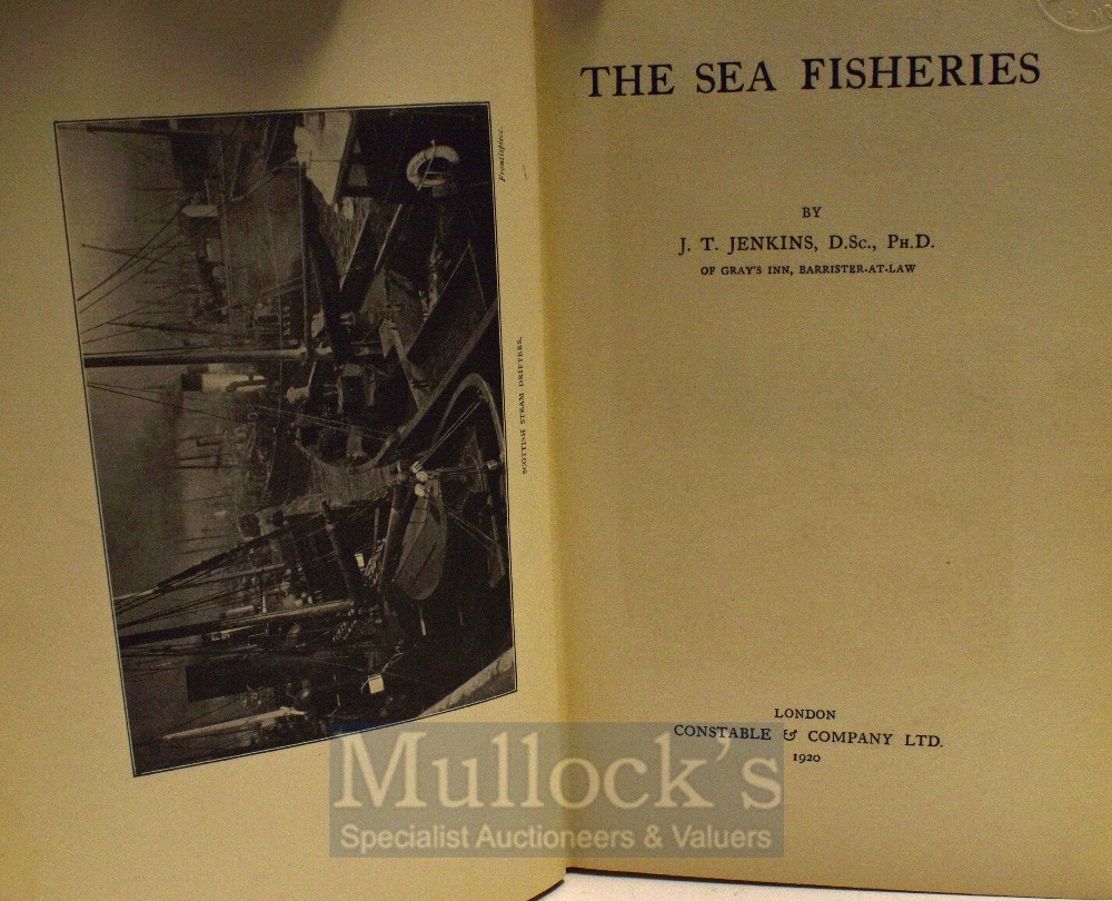 Jenkins J T – The Sea Fisheries London 1920, illustrated, original binding, book plate Marquis - Image 2 of 2