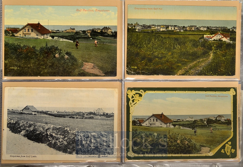 Collection of early Eire (Ireland) golf club and golf course postcards (17): 7x Greenore Co Louth - Image 4 of 6