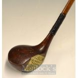 Silver Dint Driver: A dark stained beech wood with silver insert and full sole plate showing the