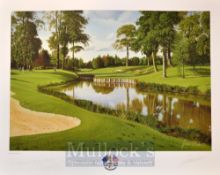 2001 Ryder Cup (Postponed) Golf Tournament signed golf print by Graeme Baxter – “ 2001 The Belfry