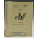 Queen’s University Golfing Society commemorative signed book: by John Hanna, Brendan Cashell and