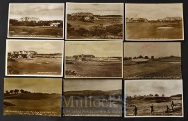 Collection of early Gleneagles Golf Course scene postcards from 1920/30’s (9) – 4x various golf