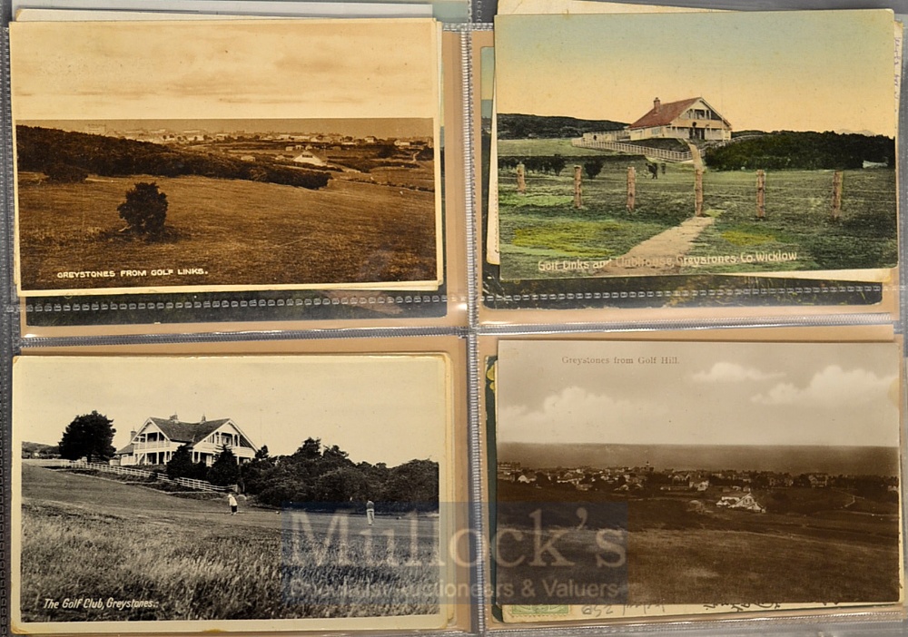 Collection of early Eire (Ireland) golf club and golf course postcards (17): 7x Greenore Co Louth - Image 6 of 6