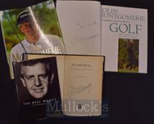 Montgomery, Colin golf books – signed - “The Real Monty-The Autobiography” 1st ed 2002 publ’d