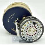 Fine Hardy “The Featherweight” 2 7/8 inch alloy trout fly reel - with smooth alloy foot,