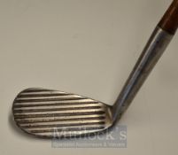 Ben Sayers of North Berwick ‘Stopum’ Mashie Niblick Model A with deep grooved face lines