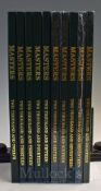 Masters Official Golf Annuals (10) – complete run 2012- 2018 incl 3x duplicates - green and