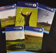 2008 Official Open Golf Championship programme signed by the winner: played at Royal Birkdale signed