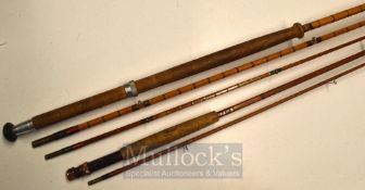 Sharpe Rods (2): J.S Sharpe Ltd Aberdeen Scottie Brand 12ft 6in 3pc split cane salmon fly rod ser.