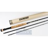 Fine Sage RPL XI Graphite III trout fly rod: 9 foot two-piece-line 8# - wt 4 1/8 oz – 2x lined