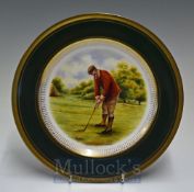 Spode Golfing Plate: By K Pickin Golf at St Andrews 1849 – 1919, 9” diameter