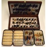Selection of Flies – Consisting of Orvis Atlantic salmon federation fly box with 34 single and