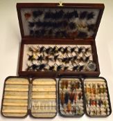 Selection of Flies – Consisting of Orvis Atlantic salmon federation fly box with 34 single and