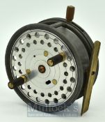 Hardy Bros The Silex No.2 Pat. No 2206 alloy casting reel: 4” dia, rim brake, rim tension