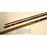 Hardy Matchmaker 12’ 3 piece brown fibalite match rod - Orange whipped high bells guides, cork