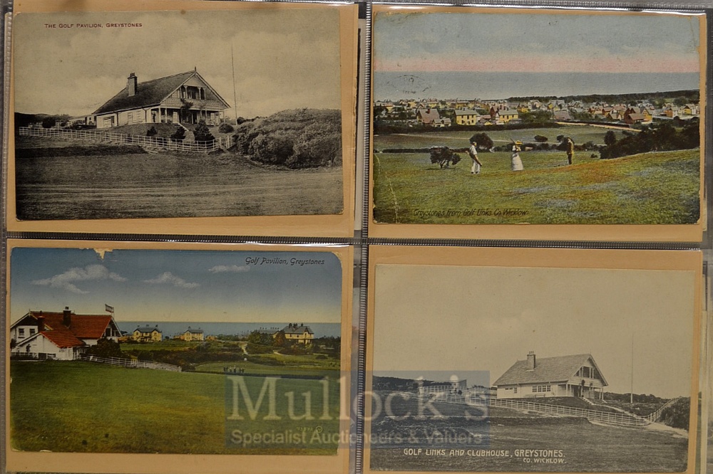 Collection of early Eire (Ireland) golf club and golf course postcards (17): 7x Greenore Co Louth - Image 3 of 6