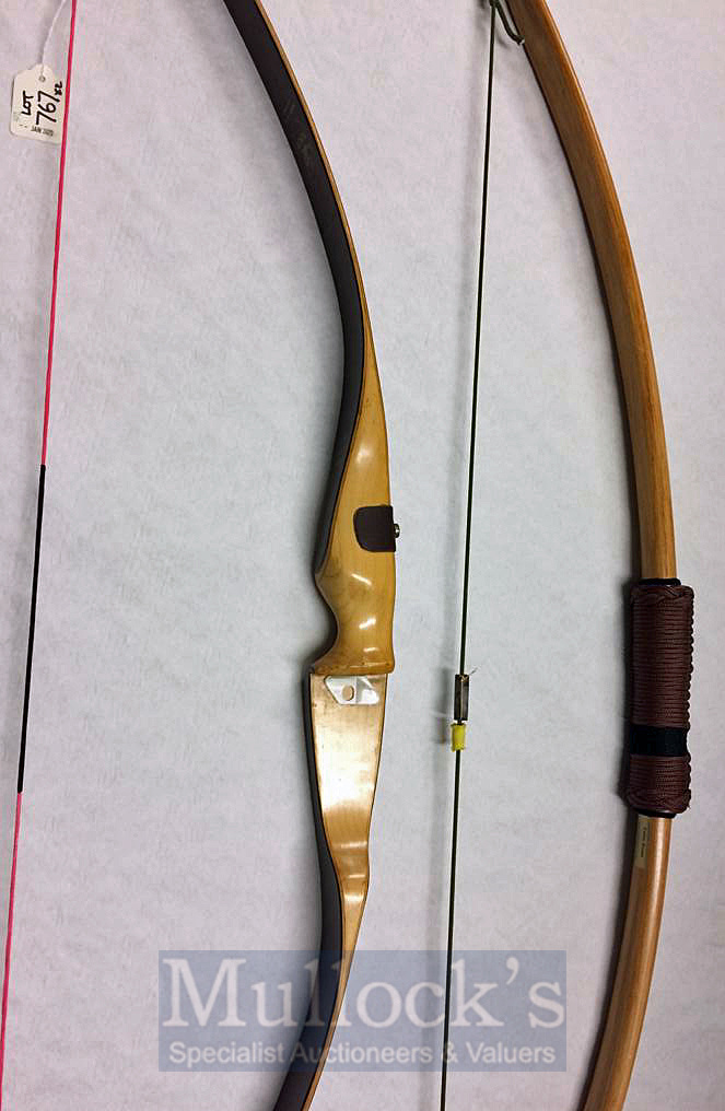 Celtic Bows 58” Recurve Take Down– 58inch recurve bow with 7inch brace height. Celtic handle wrap - Image 2 of 4