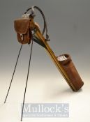 Osmond's Patent Automaton Golf Club Caddie c1893 – c/w makers brass plaque, original leather