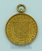 1960 Professional Golfer Association 9ct gold winners medal - stamped .375 and engraved on the