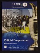 2x 2010 & 2012 Official Open Golf Championship programmes signed by the winners – 2010 at St Andrews