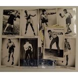 Boxing News Photo Postcards – Set numbers 1 to 54 featuring John L Sullivan, James J Corbett, Bob