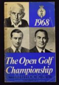 1968 Official Open Golf Championship programme and 2x draw sheets (3)- played at Carnoustie 10th-