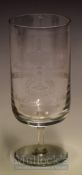 Scarce 1965 Ryder Cup Presentation Glass - Etched Ryder Cup design to front with date details played