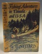 Luard G D – Fishing Adventures in Canada and USA, 1950 1st edition, book plate of Sidney Spencer,