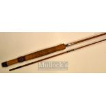 Fine Pezon et Michel Staling Normale 8ft 2pc split cane fly rod – with clear agate lined butt
