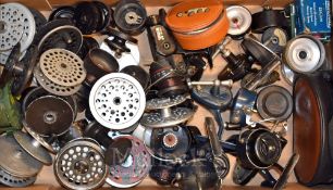 Large Section of Fishing Reel Spares – To include Mitchell reels, spools, Hardy spool and much