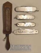 Collection of Fishing Knives – Cousin Willie’s Hunting & Fishing knife, Iberson multi-function knife