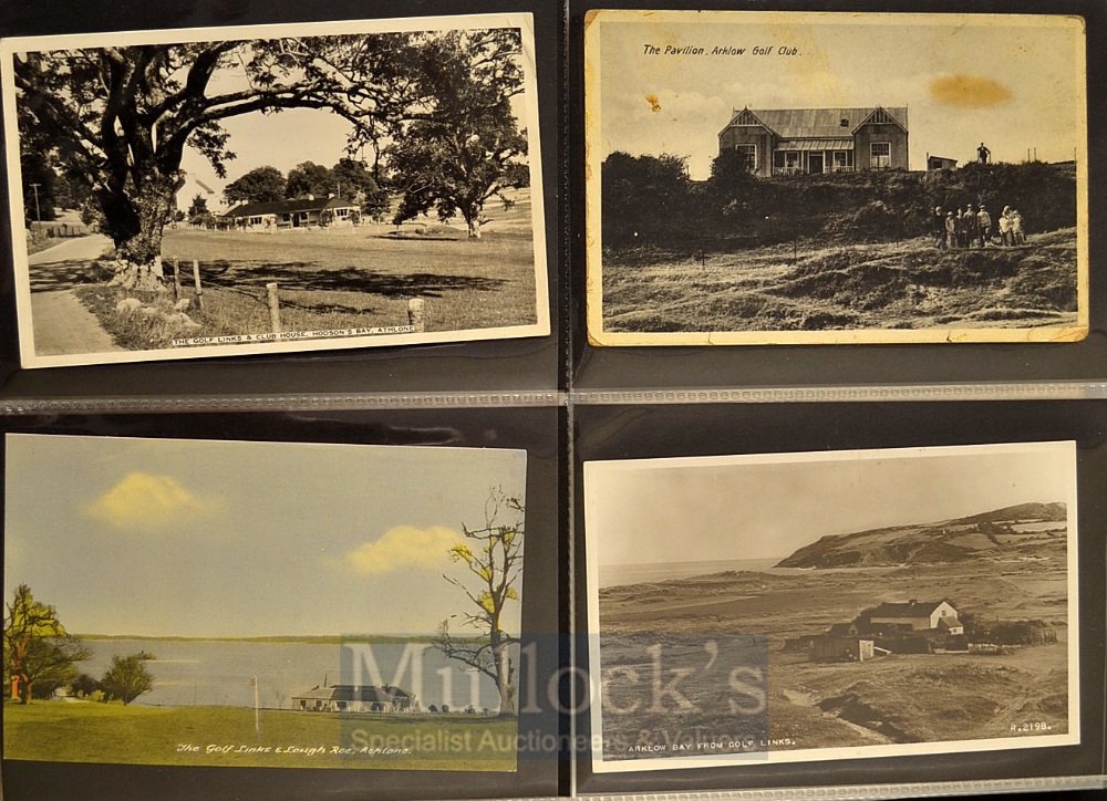 Collection of early Eire (Ireland) golf club and golf course postcards (20) 3x rare Atlantic Golf - Image 2 of 5