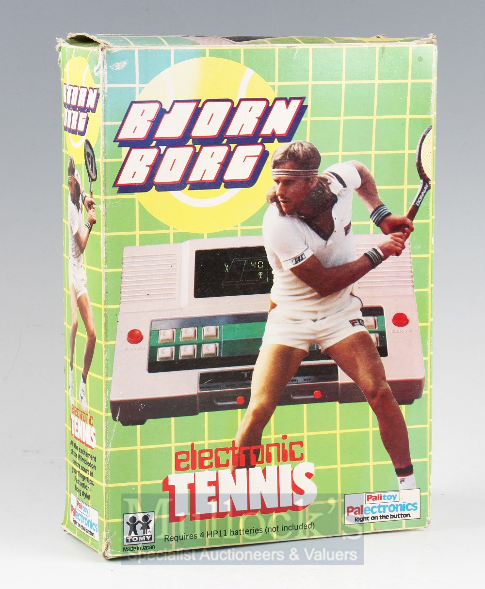 Tomy (Japan) - Bjorn Borg electronic tennis game – By Palectronics in original illustrated box